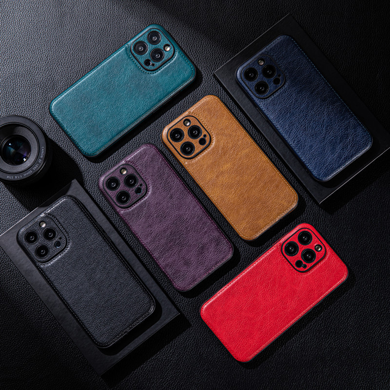 Drop Proof Leather Texture Phone Case
