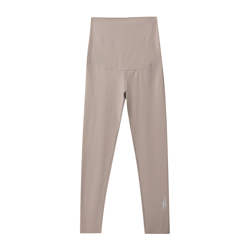 High Elastic Cropped Maternity Pants U-shaped Adjustable Leggings - Image 5