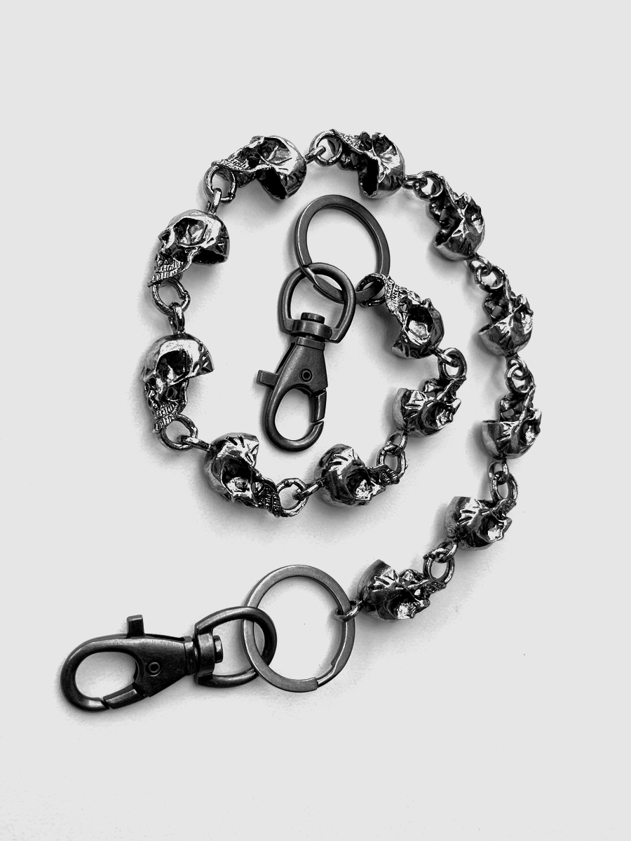 Title 6, Motorcycle Metal Ghost Head Jeans Chain