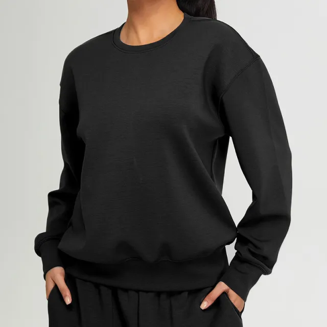 Modal Sports Sweater Coat Women Black - Shop at LoveMi