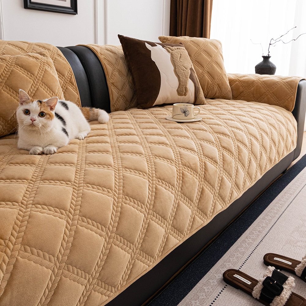 Solid-color Simple Sofa Cushionsuitable For All Seasons