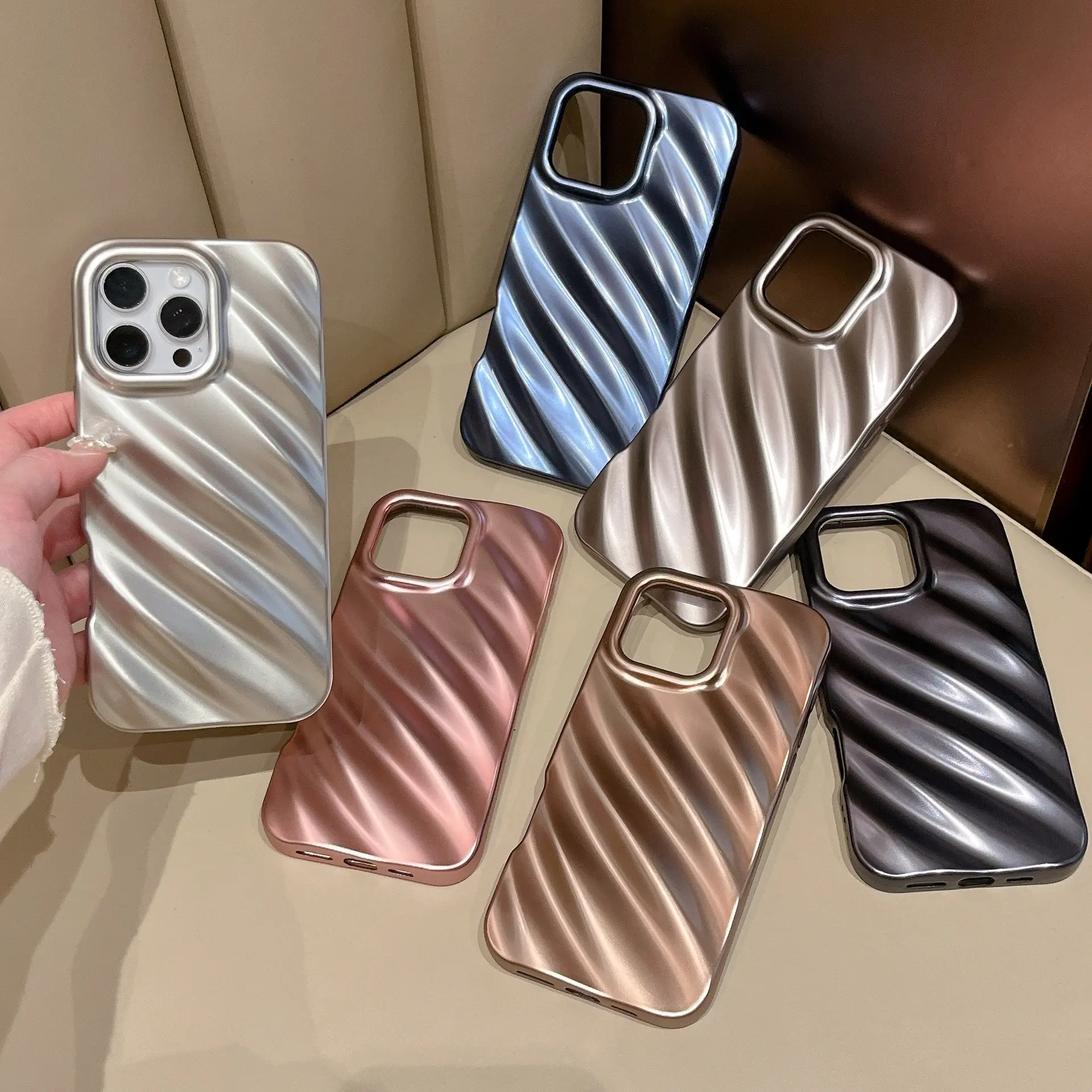 Matte Plating Shell Water Ripple
