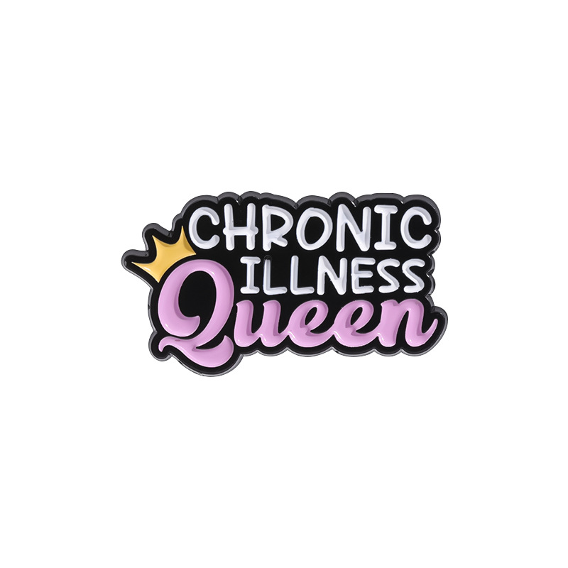 Motivational Fun And Creative Metal Badges Featuring Personalized Letter Designs In English