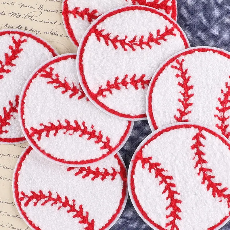 Computer Embroidery Towel Baseball Cloth Label