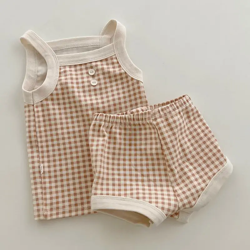 Baby Cotton Sling Comfortable Homewear Cool Vest Top Suit