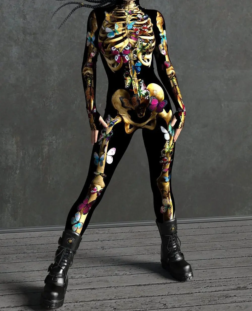 Halloween Tights 3D Digital Printing Play Costume - Vv011-Adult 4Xl