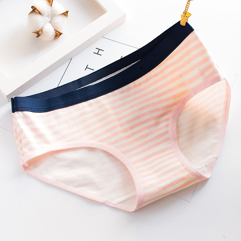 Title 20, Cotton mid waist womens briefs featuring a car...