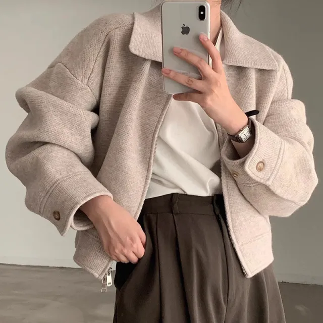 Fashionable Intellectuals Wear Double open Zipper Jacket Oats - Shop at LoveMi