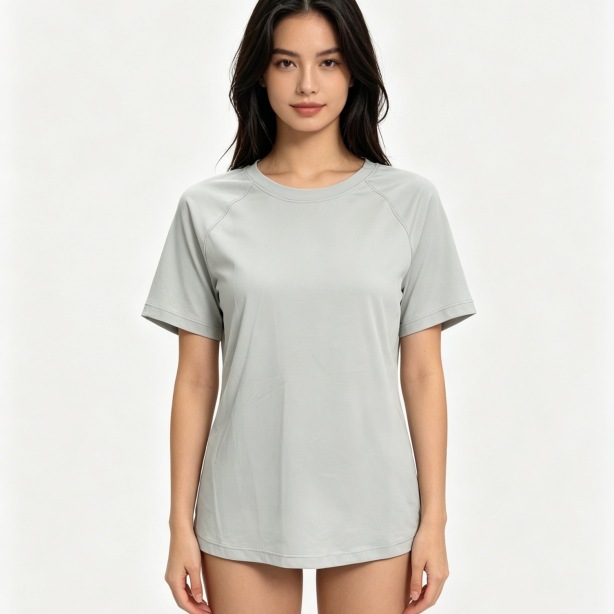Summer Crew-neck Athletic-style Figure-flattering Yoga Top