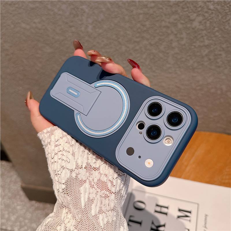 Skin-feel Magnetic Folding Stand For Phone Cases