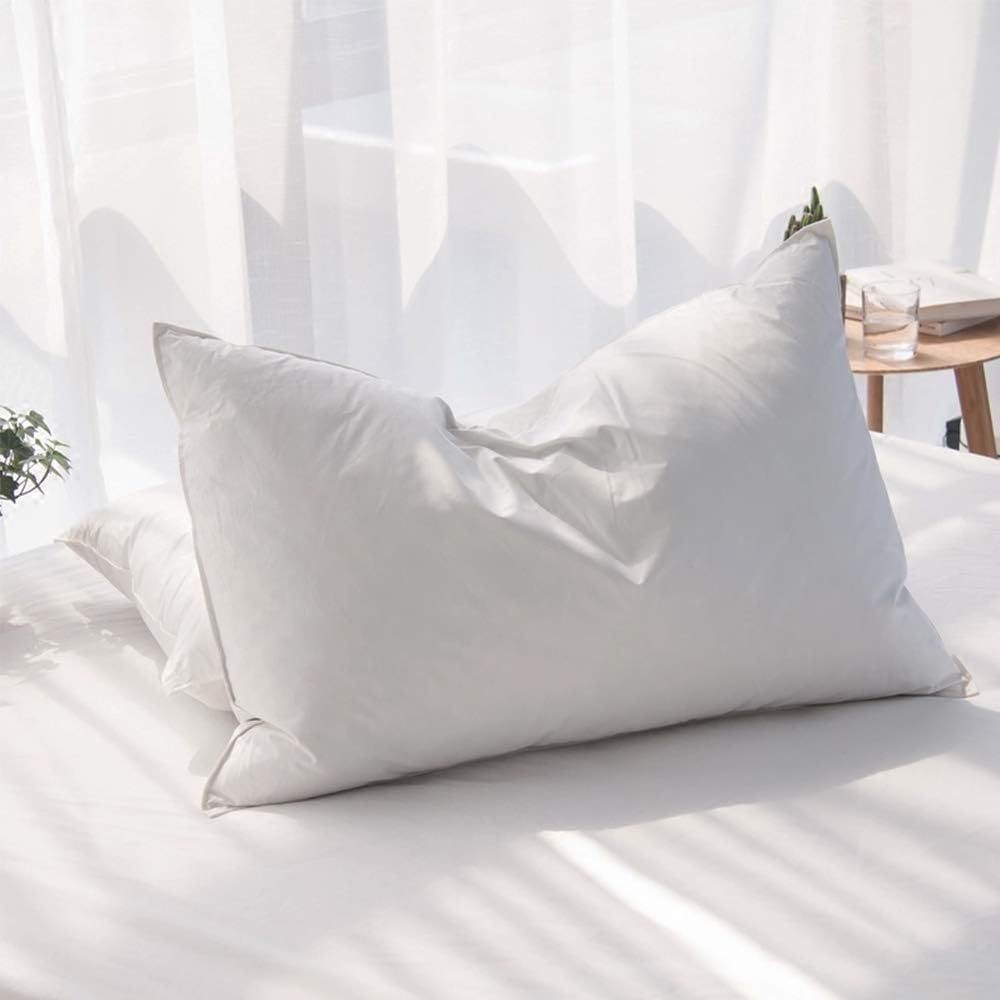 Cotton Down Pillow With Grey Duck Down