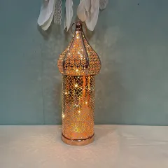Hollow LED Light Home Atmosphere Decorative Lamp Ornaments - 06M Rose Gold - View 1
