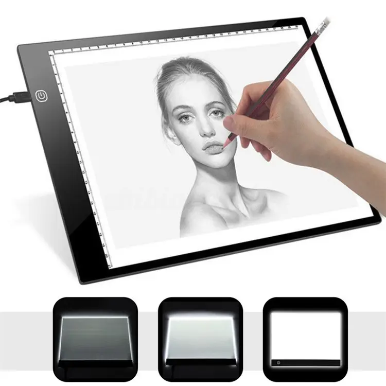 Three-speed Dimming A4 Copy LED Cartoon Transparent
