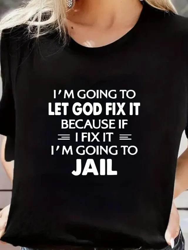 Women's Letter Print Short sleeve T shirt Women's Base Shirt Black - Shop at LoveMi