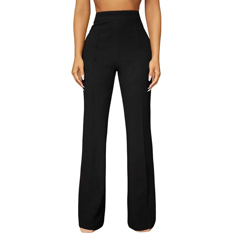 High Waist All-matching Fashion Business Commute Fall Women's Clothing Casual Business Pants Trousers - Black