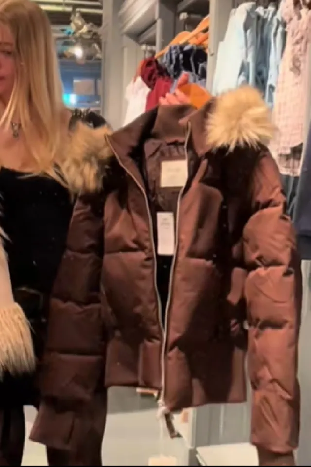 Casual Style Thermal Cotton padded Coat Brown - Shop at LoveMi