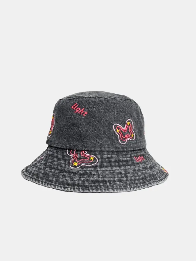Jean Fisherman Hat Women's Autumn And Winter Sun Protection Sunshade Gray - Shop at LoveMi