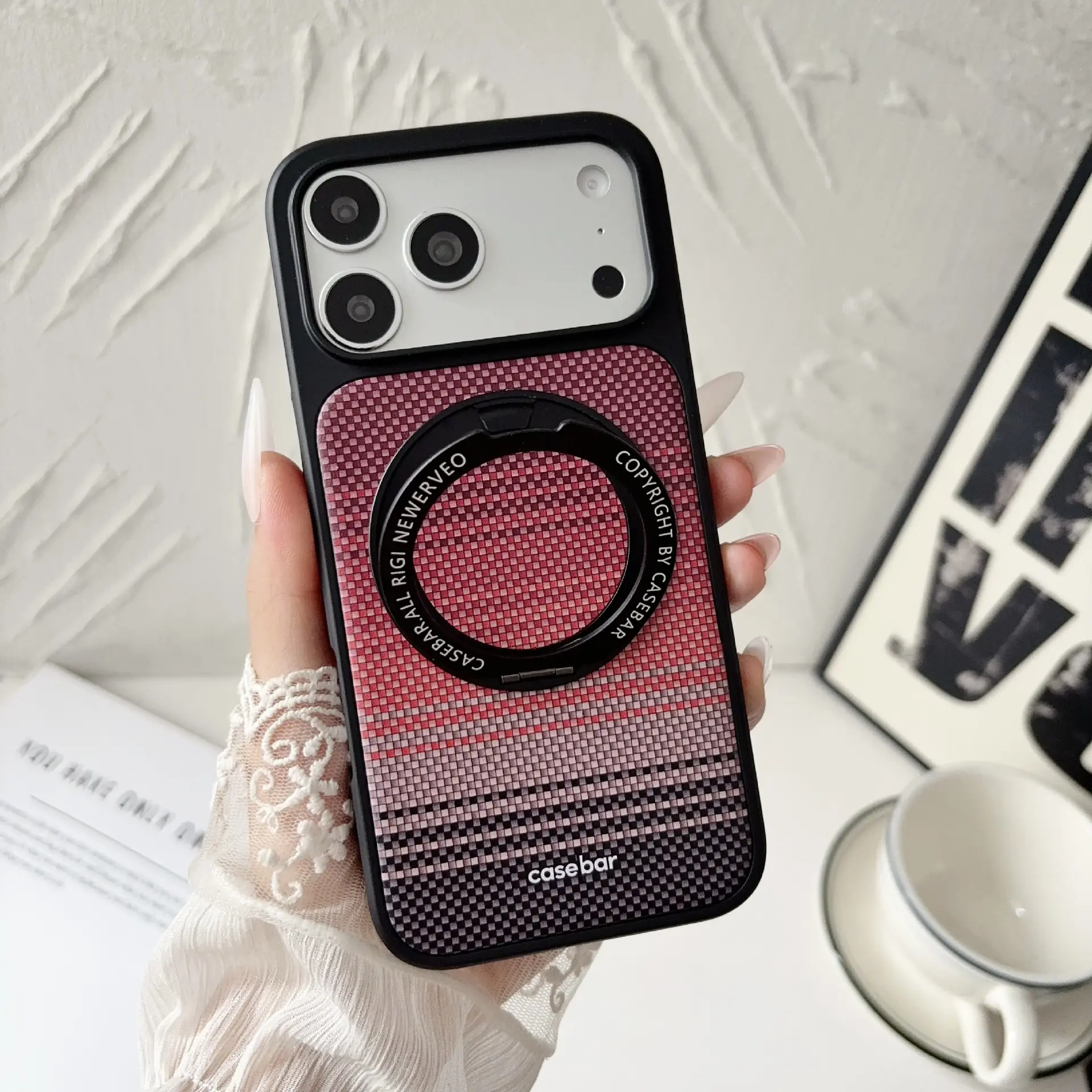Sunset Magnetic Suction Bracket Drop-Resistant Phone Case