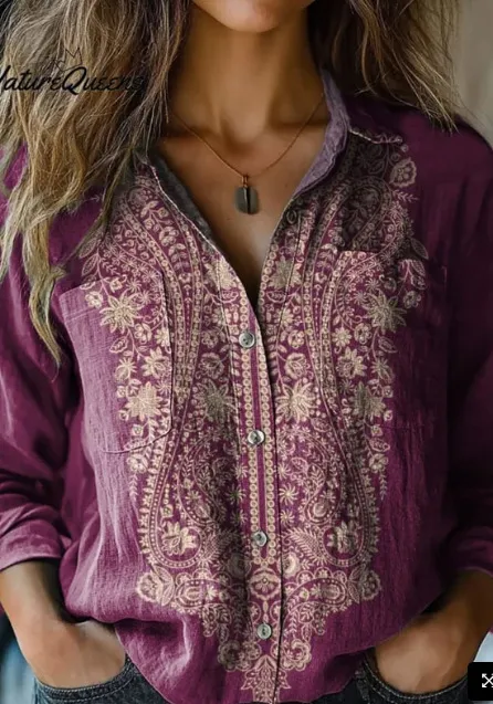 D Printed Exquisite Linen Women's Top Ncs02524120306 - Shop at LoveMi