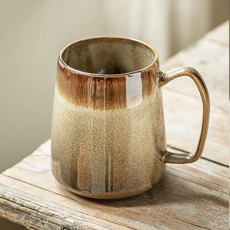 Retro Kiln Baked Mug Large Capacity Ceramic Cup