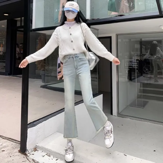Skinny Jeans Women's High Waist Slimming Light Blue - Shop at LoveMi