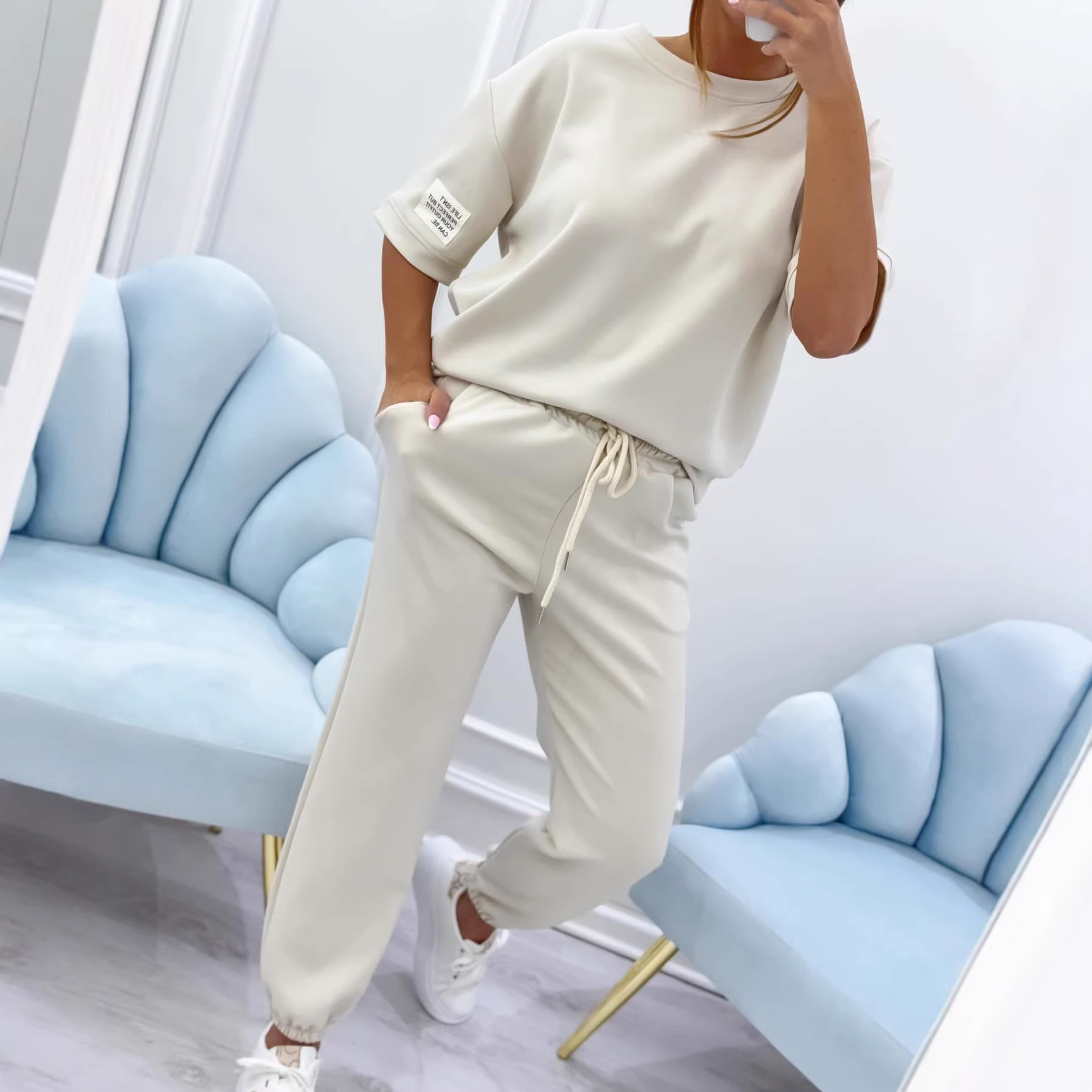 Long-sleeve Hooded Fleece-lined Double-sided Flannel Hoodie Pajama Set