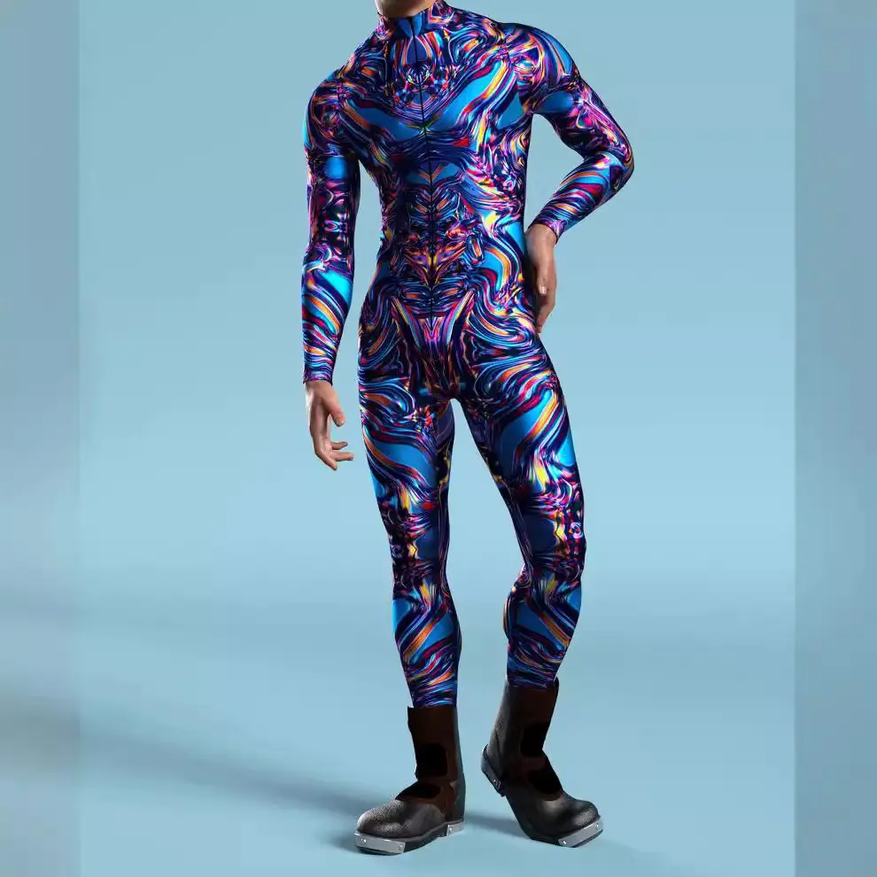 Halloween Tights 3D Digital Printing Cosplay One-piece Play Costume