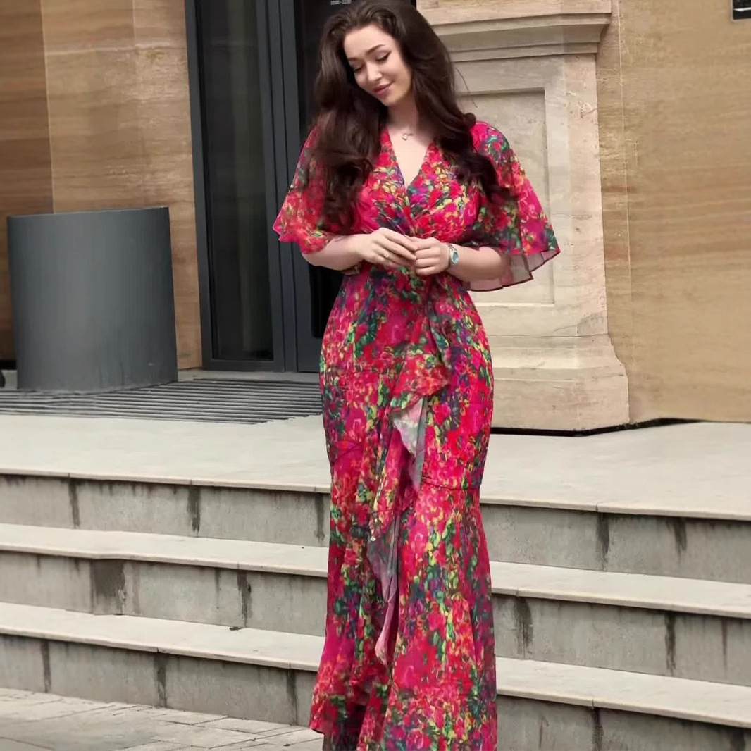 Sexy Elegant Graceful Short Sleeve Sweet Dress