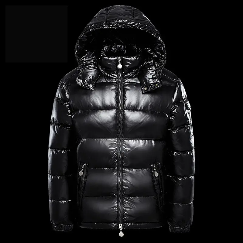 Short Coat Trendy Men's Glossy Thickened Down