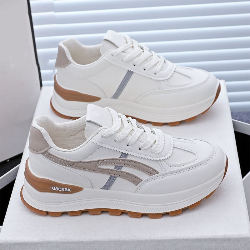Womens Casual Lightweight Running Shoes With Thick Soles
