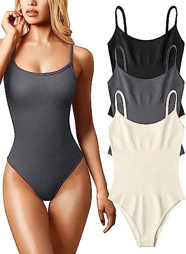 European And American Rib Sleeveless Spaghetti Strap Top Body shaping Corsets Dark Gray - Shop at LoveMi