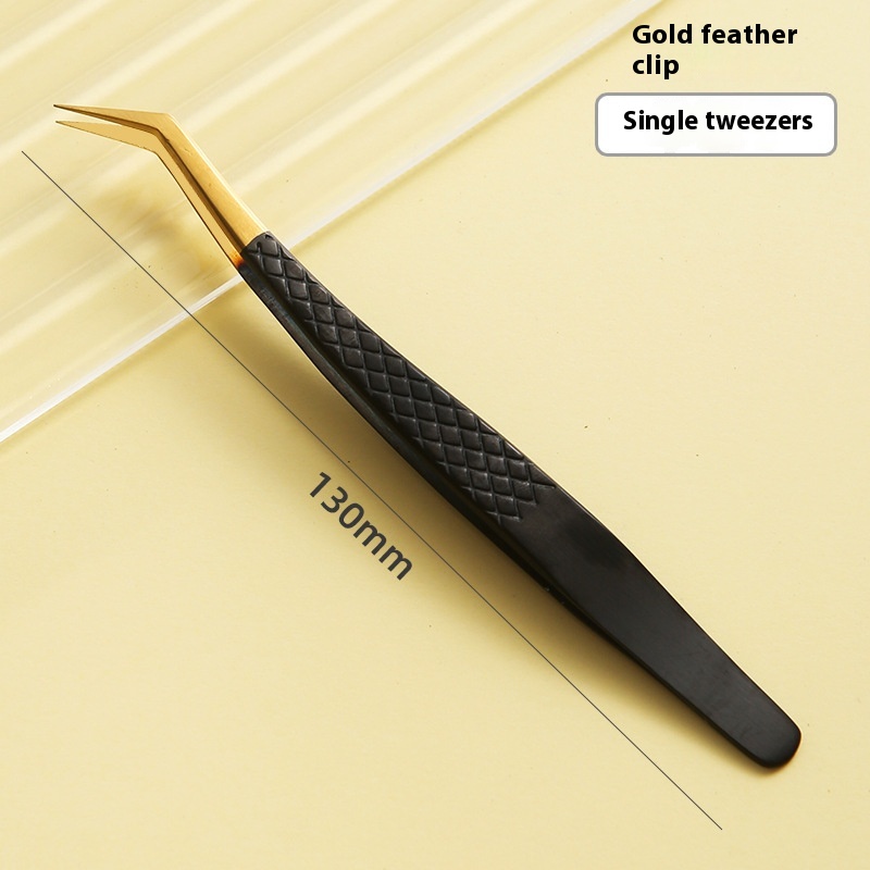 Black Gold Precision Tweezers High-grade Mesh Jinyu Tweezer
