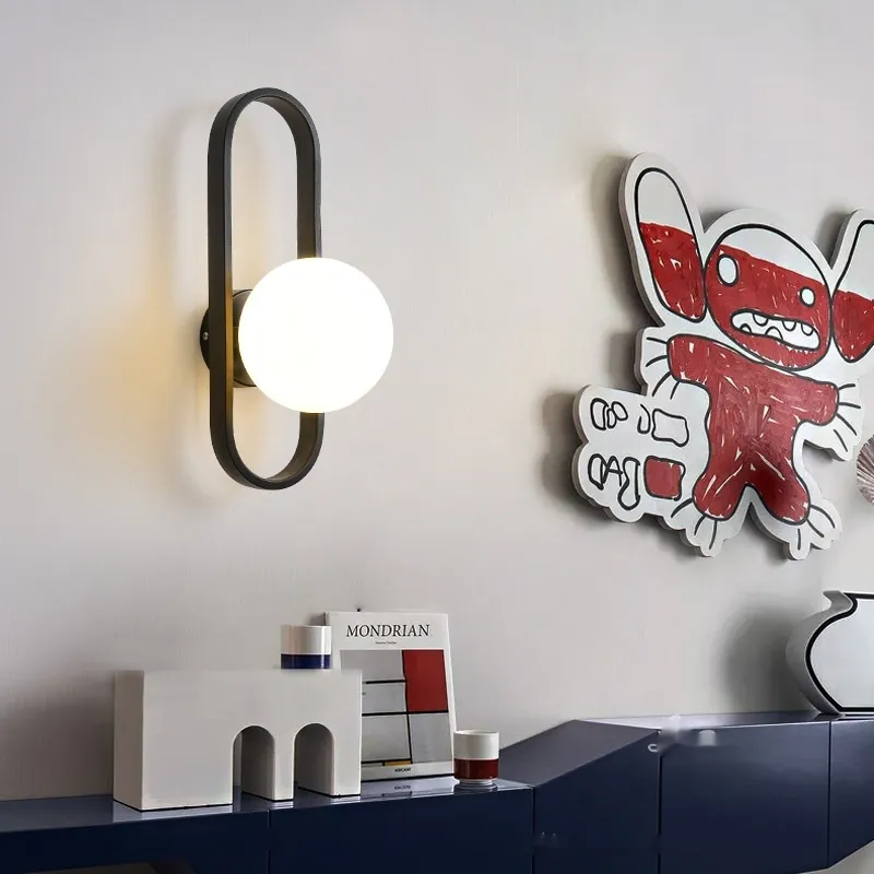 Minimalist Wall Lamp Bedside Light Bulb Corridor