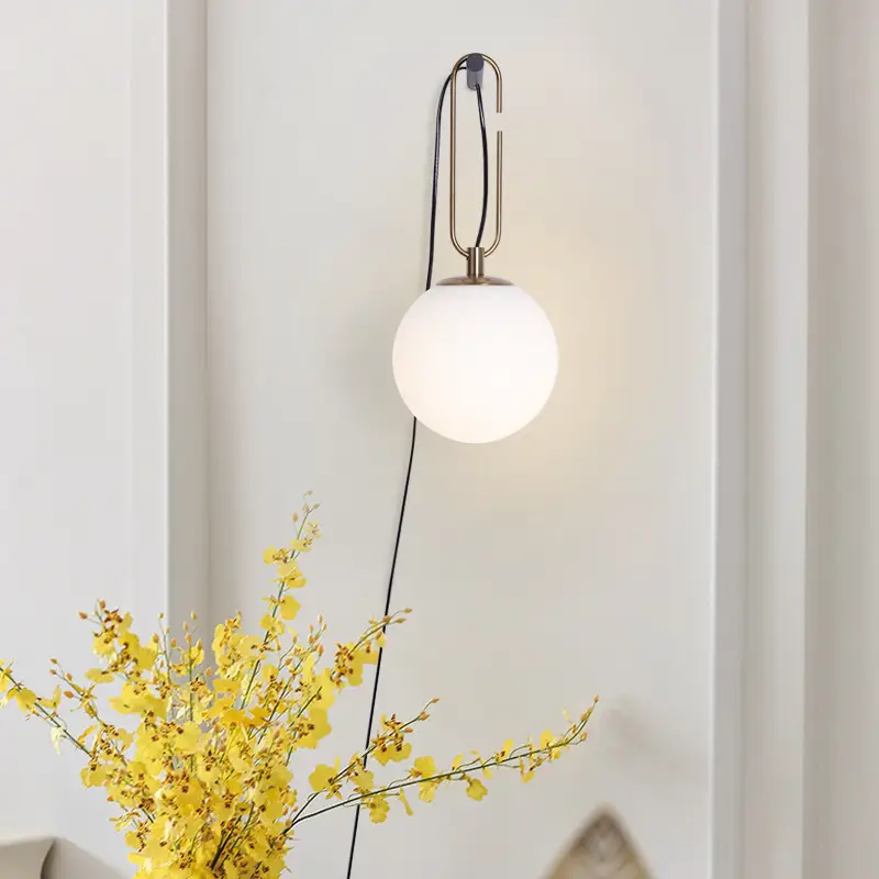 Nordic Creative Glass Wall Lamp With Personalized Modern Simplicity