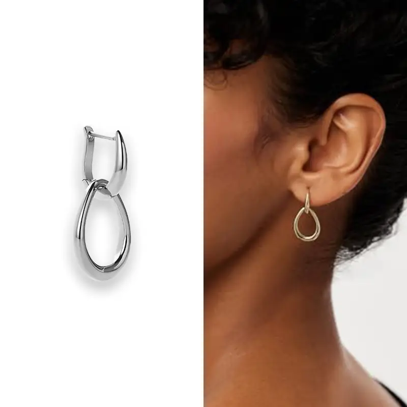 All-match U-shaped Heart-shaped Geometric Earrings