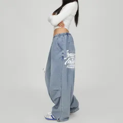All-match American Retro Jeans For Women - Blue - View 1