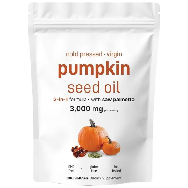 Pumpkin Seed Oil Soft Capsules Edible 300 Tablets - Shop at LoveMi