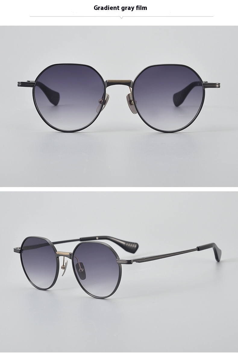 Ultra Light Pure Titanium Vintage Round Frame Spectacle - Image 27