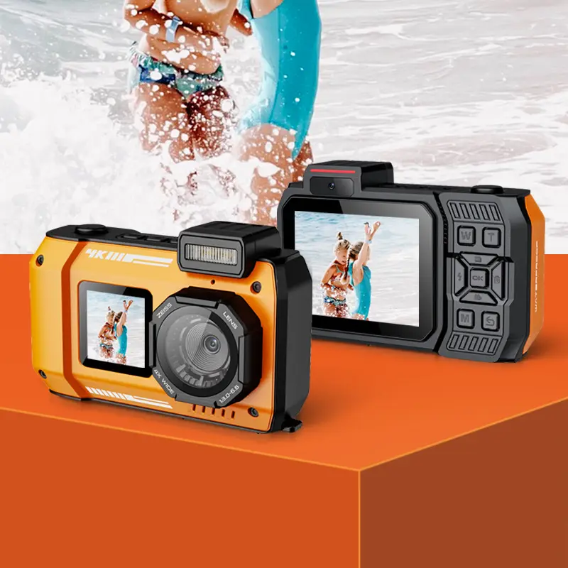 Waterproof Camera D50 Dual-Screen Outdoor Sports HD