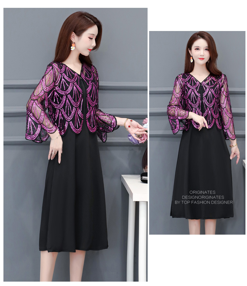 Sequin One Button Small Blouse Short Cardigan Coat Women