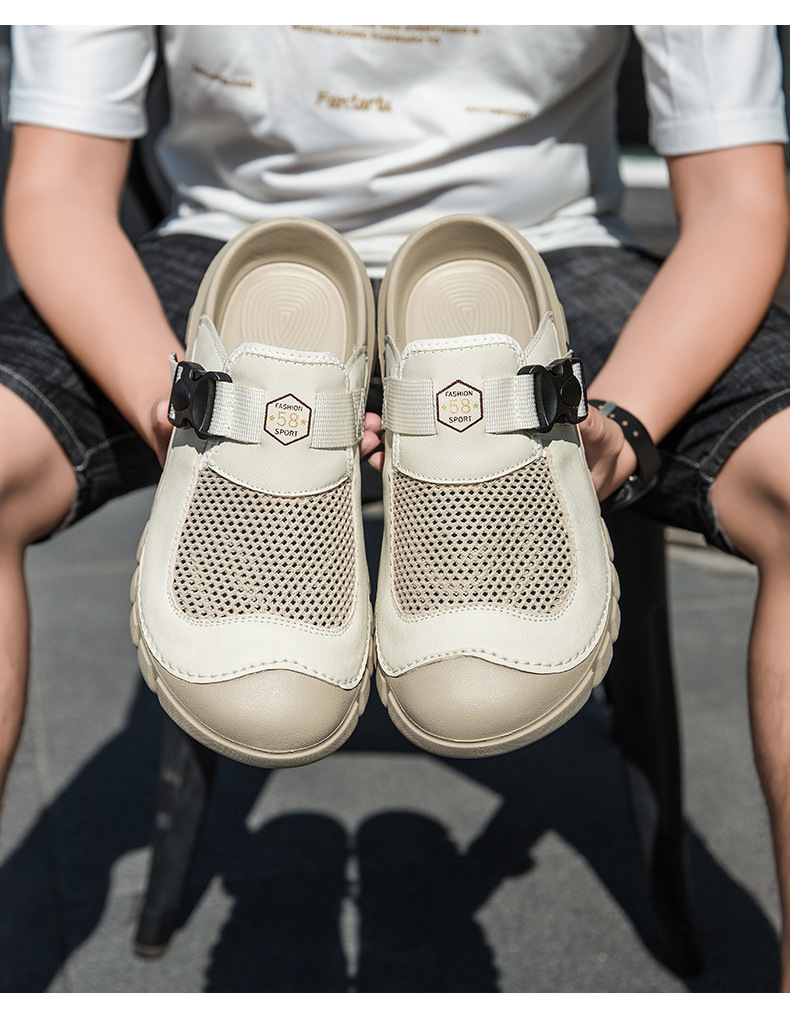 Men's Outdoor Non-Slip Deodorizing Water-Resistant Sandals — worn view 10