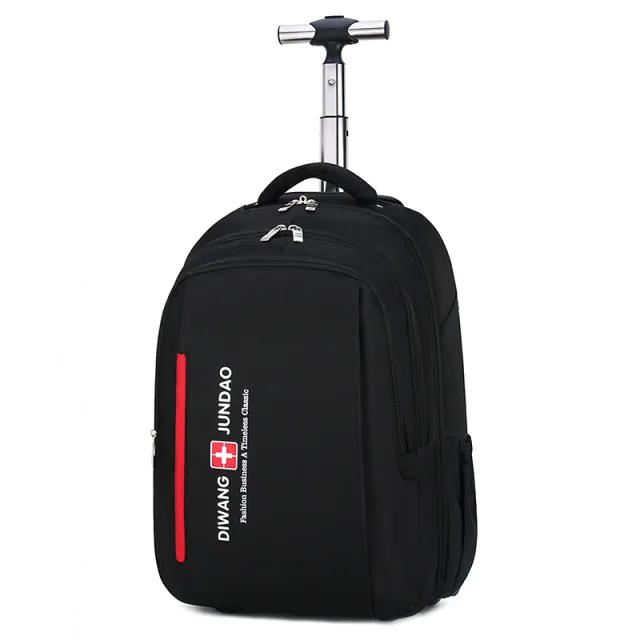 Travel Business Boarding Large Capacity Backpack Trolley Bag Black - Shop at LoveMi