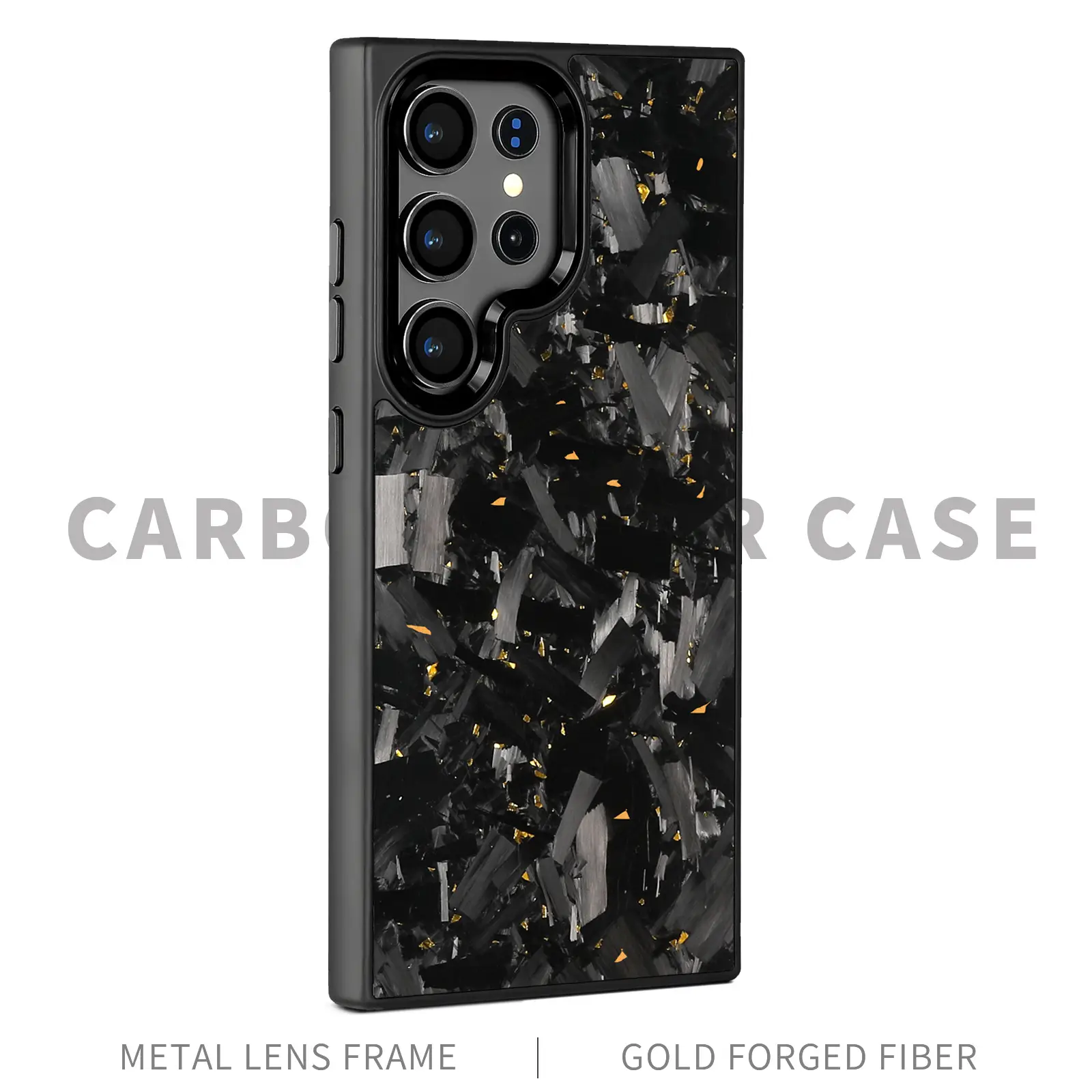Magnetic Forged Carbon Fiber Shell Phone Case Protective Sleeve