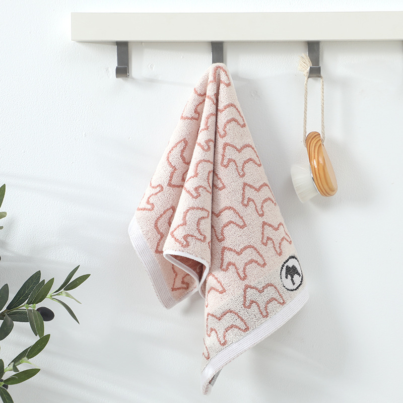 Children's Towel Home Soft Cartoon Face Towel Pure Cotton