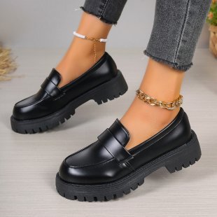 Faux Fur Platform Loafers, picture 2 of 4