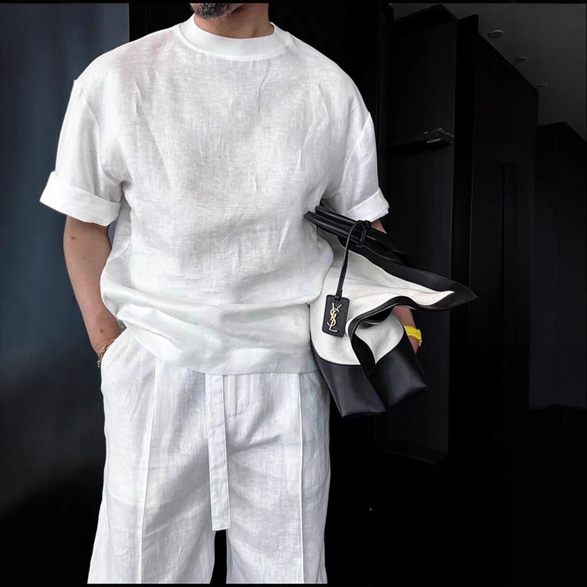 Linen Short-Sleeve Suit