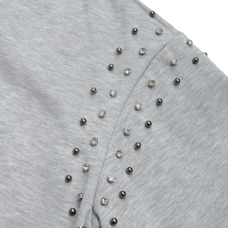 Title 11, Hooded Long Sleeve Sweater Rivet Fashion Women