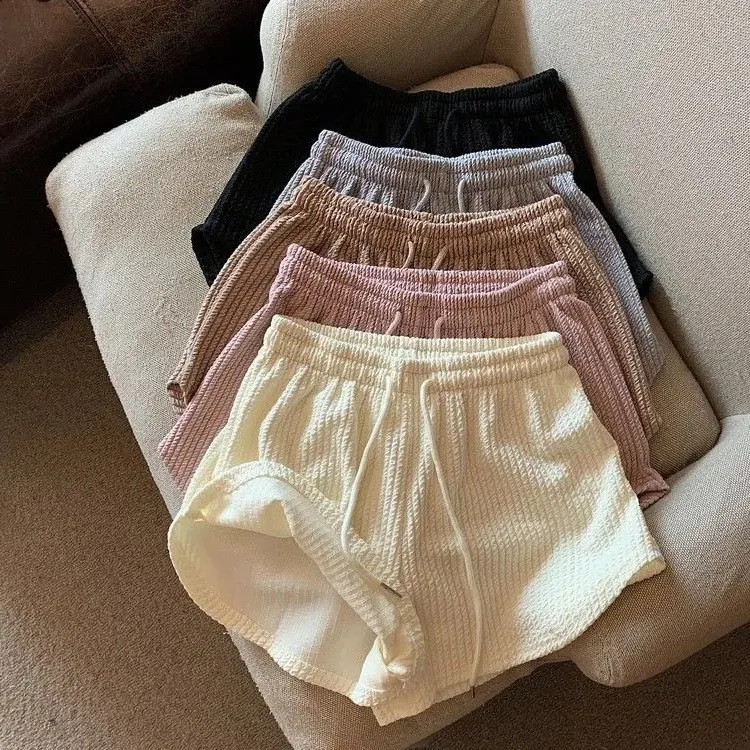 Waffle Casual All-Match Sports Shorts For Women - 5 Colors Suit-S