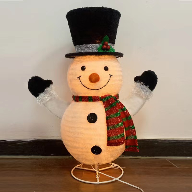 Title 1, Christmas Ice Man Luminous Ornaments Show Windo...