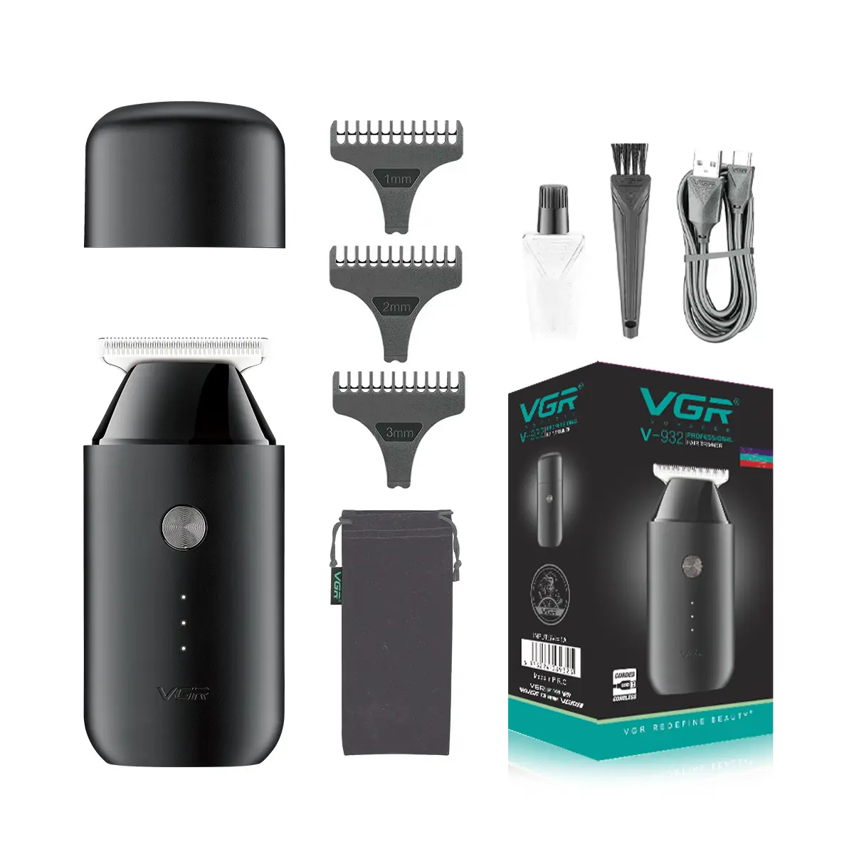 USB Portable Hair Clipper Dustproof Household Men's